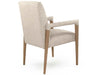 Zentique - Jackson Cream / Tan Arm Dining Chair - CFH526 E255-10 A015-A - GreatFurnitureDeal