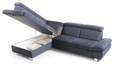 ESF Furniture - Happy Sectional w/Bed & Storage in Navy Dark Grey - HAPPYSECTIONALR - GreatFurnitureDeal