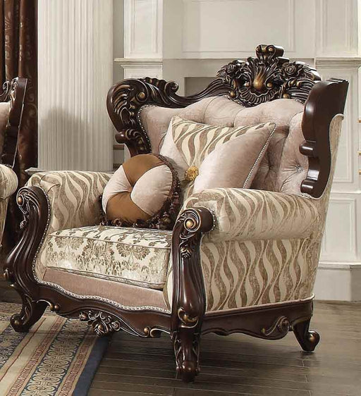 Acme Furniture - Shalisa Beige Pattern Chair - 51052 - GreatFurnitureDeal