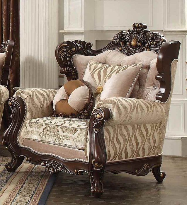 Acme Furniture - Shalisa Beige Pattern Chair - 51052