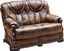 ESF Furniture - Oakman 3 Piece Living Room Set in Dark Brown - OAKMAN3F-3SET - GreatFurnitureDeal