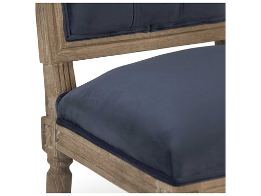 Zentique - Louis Blue Velvet Side Dining Chair - FC011-35 Bar E255 A003 - GreatFurnitureDeal