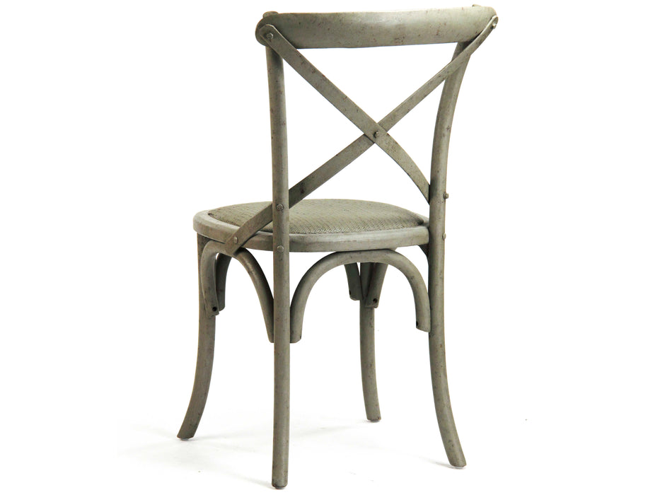 Zentique - Parisienne Faux Olive Green Birch Side Dining Chair - Set of 2 - FC035 432 - GreatFurnitureDeal
