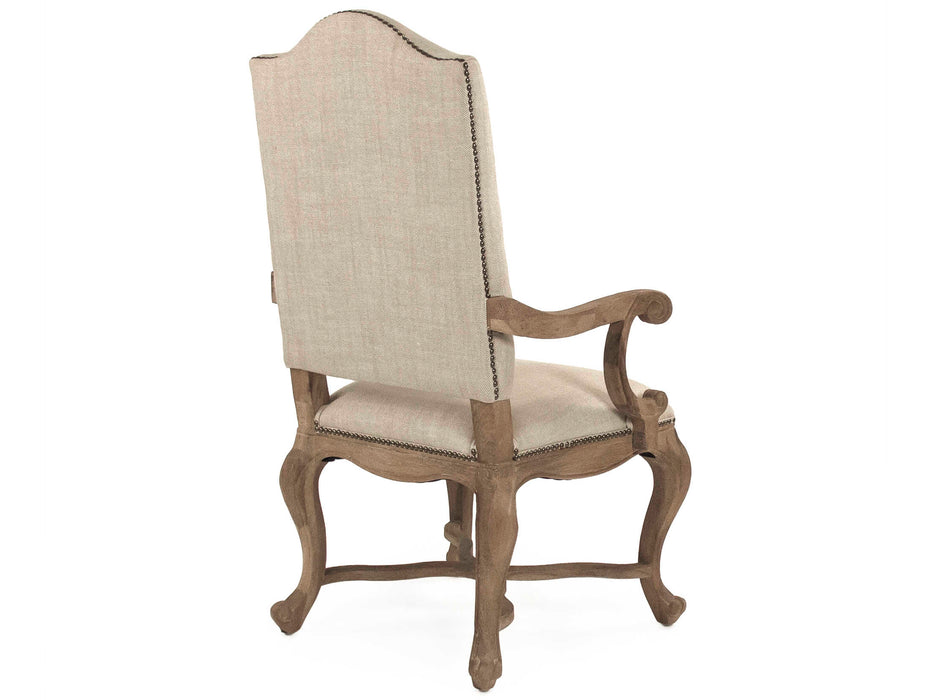 Zentique - Grayson Cotton Linen Arm Dining Chair - CFH422-F E272 C053