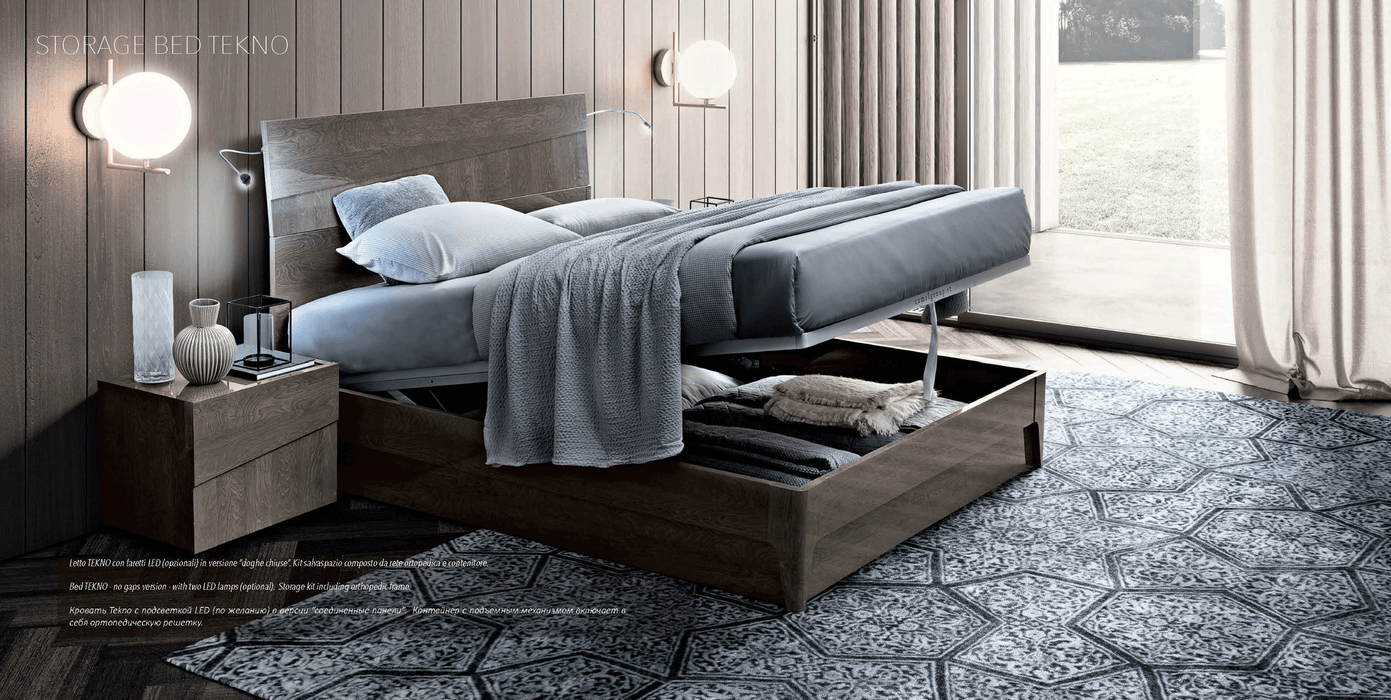 ESF Furniture - TEKNO 5 Piece King 180 with Luna storage Bedroom Set - TEKNOBEDKS-STORAGE-5SET - GreatFurnitureDeal