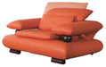 ESF Furniture -  410 Living Room 3 Piece Living Room Set in Orange - 410ORANGESLC-3SET - GreatFurnitureDeal