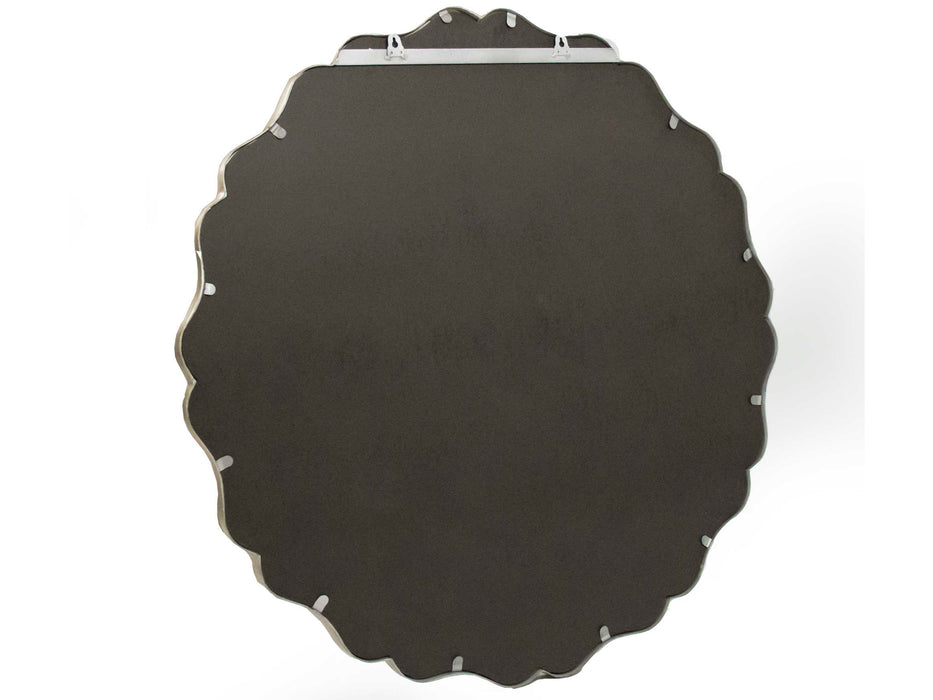 Zentique - Agape Distressed Silver 36'' Wide Round Wall Mirror - ELT150047