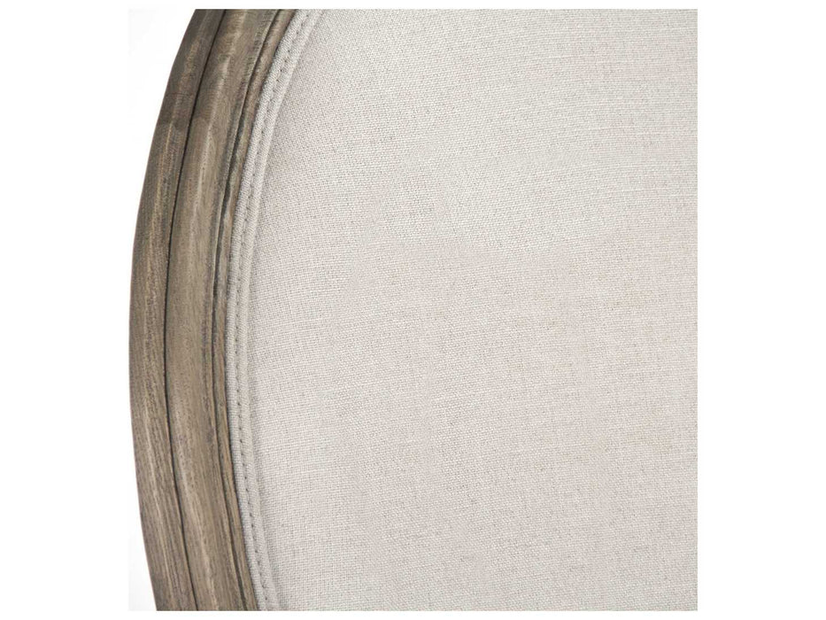 Zentique - Medallion Natural Linen / Reclaimed Elm Side Dining Chair - B004 E255-3 A003 - GreatFurnitureDeal