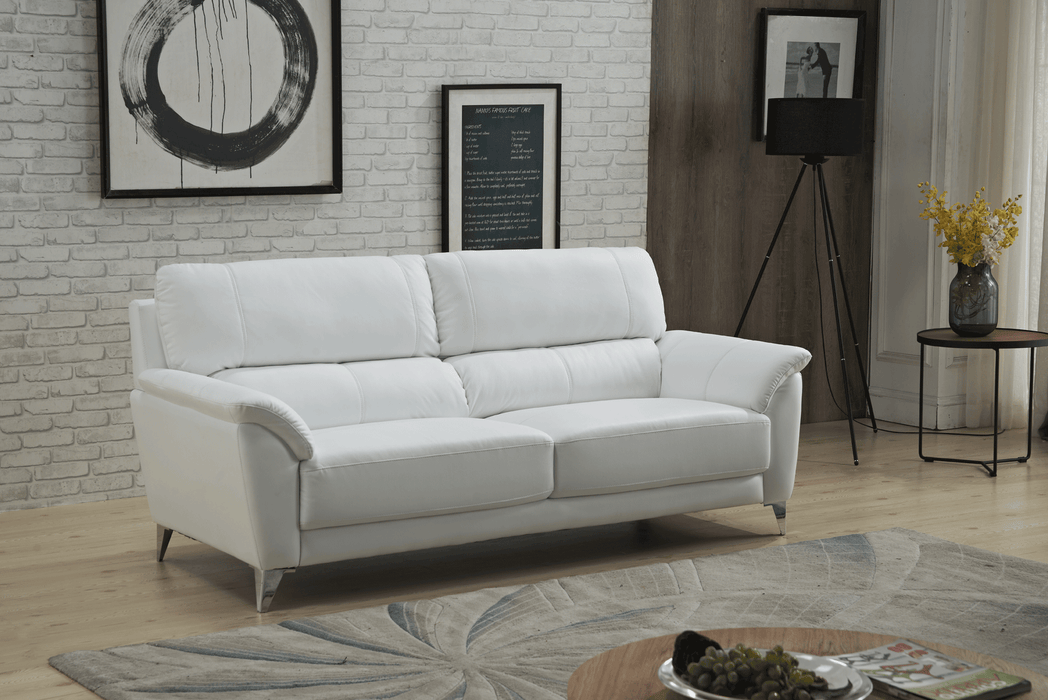 ESF Furniture - 406 Living Room 3 Piece Living Room Set in White - 406 OWHITESLC-3SET