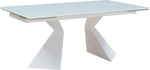 ESF Furniture - 992 Dining Table 5 Piece Dining Room Set in White - 992DININGTABLE-5SET - GreatFurnitureDeal