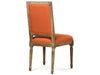 Zentique - Louis Orange Linen Side Dining Chair - FC010-4-Z E272 S - GreatFurnitureDeal