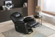 GFD Home - Leather Electric Lift Recliner for the Elderly with Massage and Heat, Power Lift Chair, with Breathable microporous Leather, USB Ports, 2 Cup Holders, Sofa suitable for living room&bed room, Black - GreatFurnitureDeal