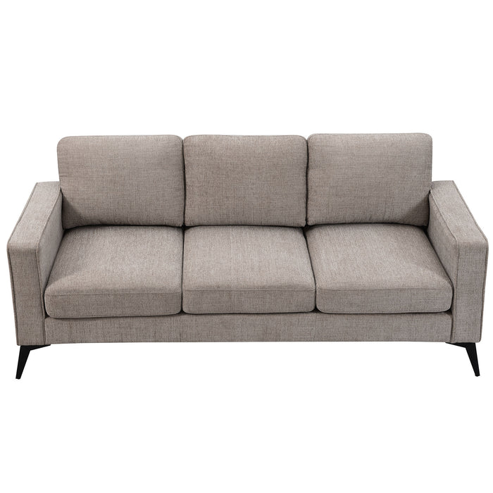 GFD Home -[VIDEO provided] [New]Modern 3-Piece Sofa Sets with Sturdy Metal Legs,Chenille Upholstered Couches Sets Including 3-Seat Sofa, Loveseat and Single Chair for Living Room Furniture Set (1+2+3 Seat) - GreatFurnitureDeal