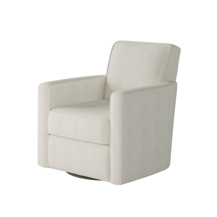 Southern Home Furnishings - Chanica Oyster Swivel Glider Chair in Ivory - 402G-C Chanica Oyster