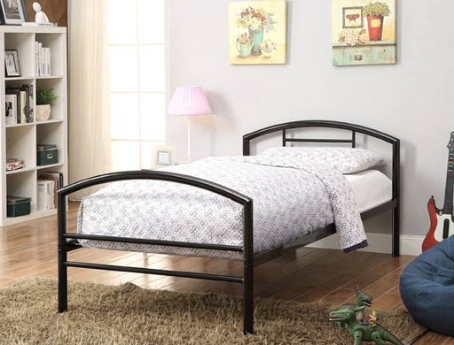 Coaster Furniture - Baines Black Twin Panel Bed - 400157T - GreatFurnitureDeal