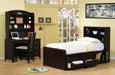 Coaster Furniture - Phoenix Twin Bed in Cappuccino - 400180T - GreatFurnitureDeal