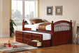 Coaster Furniture - Mission Cherry Kids Twin Captain Trundle Bed - 400381T 