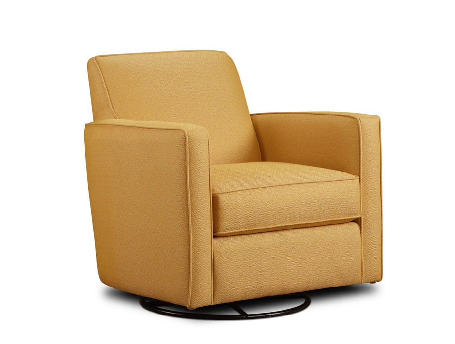 Southern Home Furnishings - Maxwell Swivel Glider Chair in Citrine - 402 Gold Mine Citrine Swivel Glider Chair - GreatFurnitureDeal