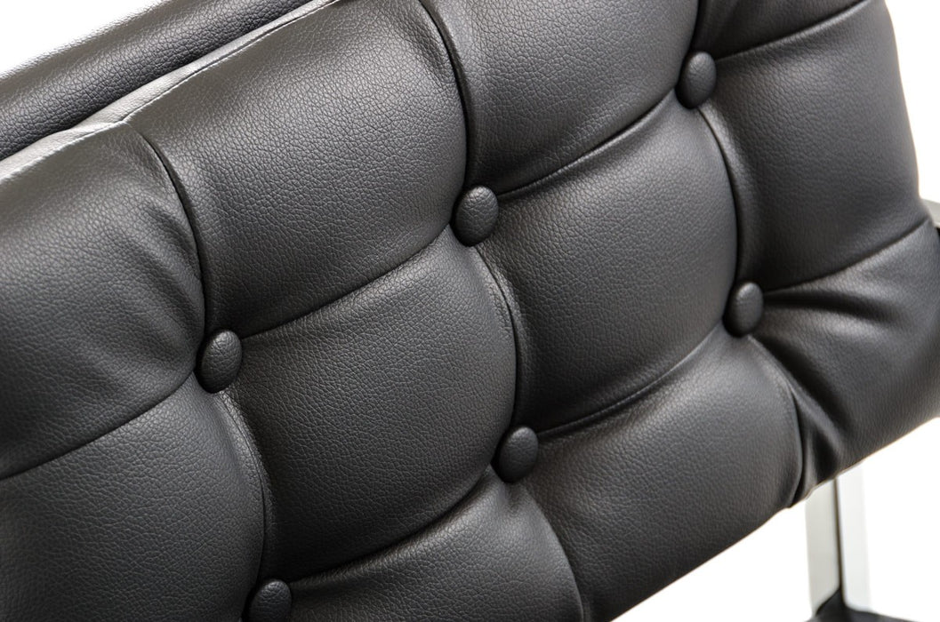 Vig Furniture - Modrest 4047 Modern Black Leatherette Dining Armchair (Set of 2) - VGHR4047-BLK - GreatFurnitureDeal