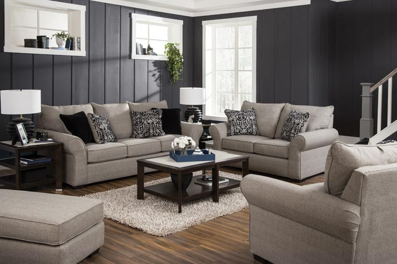 Jackson Furniture - Maddox 4 Piece Living Room Set - 4152-03-02-01-10-FOSSIL - GreatFurnitureDeal