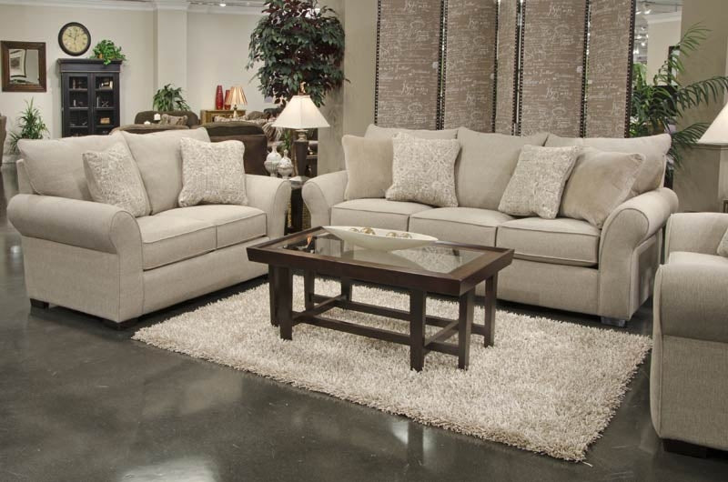 Maddox 4 Piece Living Room Set - 4152-03-02-01-10-STONE - Sofa Set