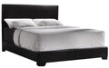 Coaster Furniture - Black Leather Queen Bed - 300260Q - GreatFurnitureDeal