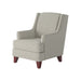 Southern Home Furnishings - Invitation Linen Accent Chair in Light Grey - 260-C Invitation Linen - GreatFurnitureDeal