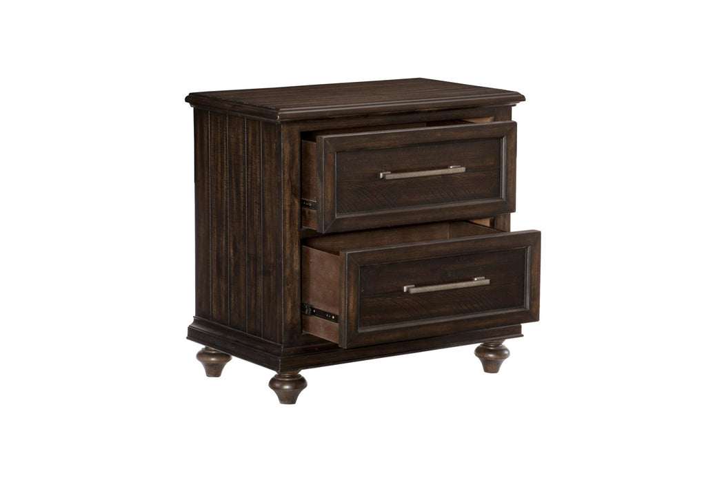 Homelegance - Cardano Night Stand in Driftwood Charcoal - 1689-4