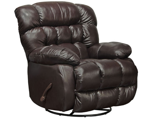 Catnapper - Pendleton Leather Recliner in Chocolate - 42135-128429-Chocolate