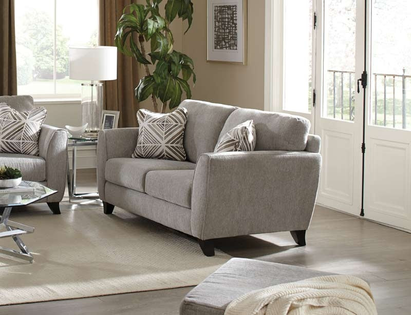 Jackson Furniture - Alyssa 3 Piece Living Room Set in Pebble - 4215-PEBBLE-3SET - Loveseat