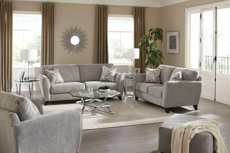 Jackson Furniture - Alyssa 2 Piece Sofa Set in Pebble - 4215-SL-PEBBLE-2SET - GreatFurnitureDeal
