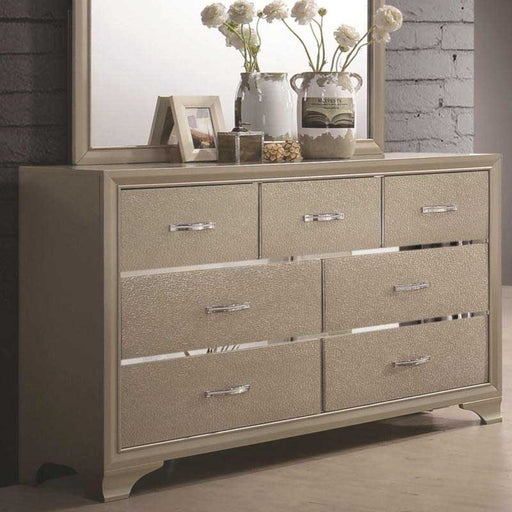 Coaster Furniture - Beaumont 7-Drawer Dresser in Champagene - 205293 - GreatFurnitureDeal