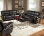 Coaster Furniture - Lee 3 Piece Motion Recliner Living Room Set in Black - 601061-S3