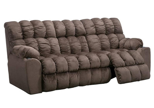Franklin Furniture - Brayden Reclining Sofa w-Drop Down Table Lights & Drawer In Alibaba Umber - 44039-ALIBABA UMBER