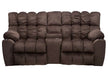 Franklin Furniture - Brayden Reclining Console Loveseat w-Storage in Alibaba Umber - 44034-ALIBABA UMBER - GreatFurnitureDeal