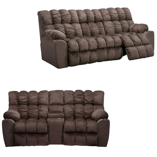 Franklin Furniture - Brayden 2 Piece Reclining Sofa Set - 44039-44034-ALIBABA UMBER