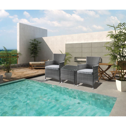 Acme Furniture - Tashelle 3Pc Patio Bistro Set in Gray - 45000 - GreatFurnitureDeal