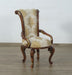 European Furniture - Valentine 7 Piece Dining Room Set With Damask Gold Fabric - 45014-7SET - GreatFurnitureDeal