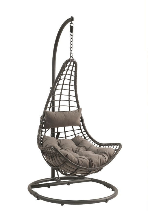 Acme Furniture - Uzae Patio Hanging Chair with Stand - 45105 - GreatFurnitureDeal