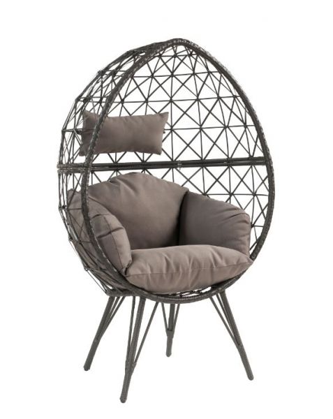Acme Furniture - Aeven Patio Lounge Chair in Gray - 45111