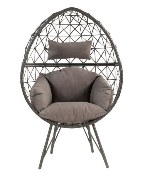 Acme Furniture - Aeven Patio Lounge Chair in Gray - 45111