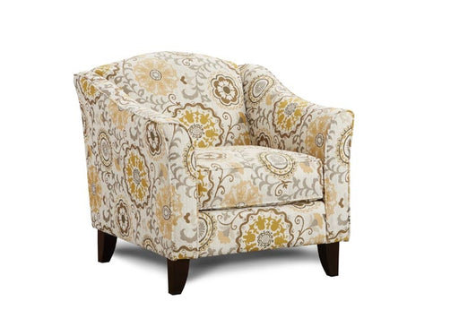 Southern Home Furnishings - Romero Sterling Accent Chair - 452 Alpenrose Daisy - GreatFurnitureDeal