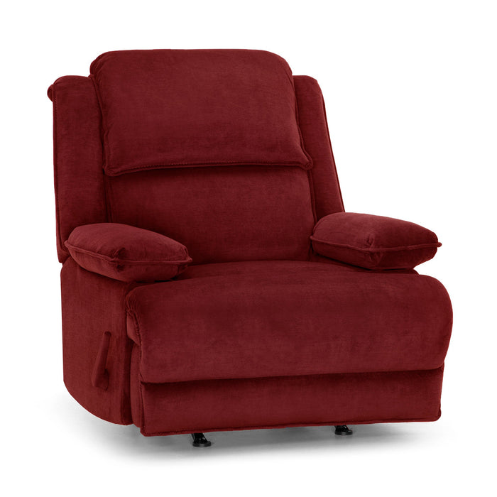Franklin Furniture - Kingston Fabric Recliner - 1605-65 Collins Red - GreatFurnitureDeal