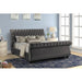 GFD Home - Kendall Queen Size Upholstery Bed Made With Wood In Gray Color - GreatFurnitureDeal