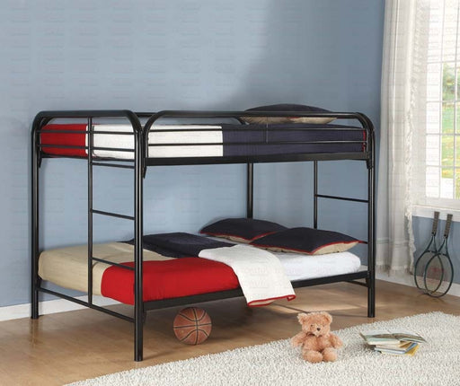 Coaster Furniture - Cottage Black Full Over Full Bunk Bed - 460056K - GreatFurnitureDeal