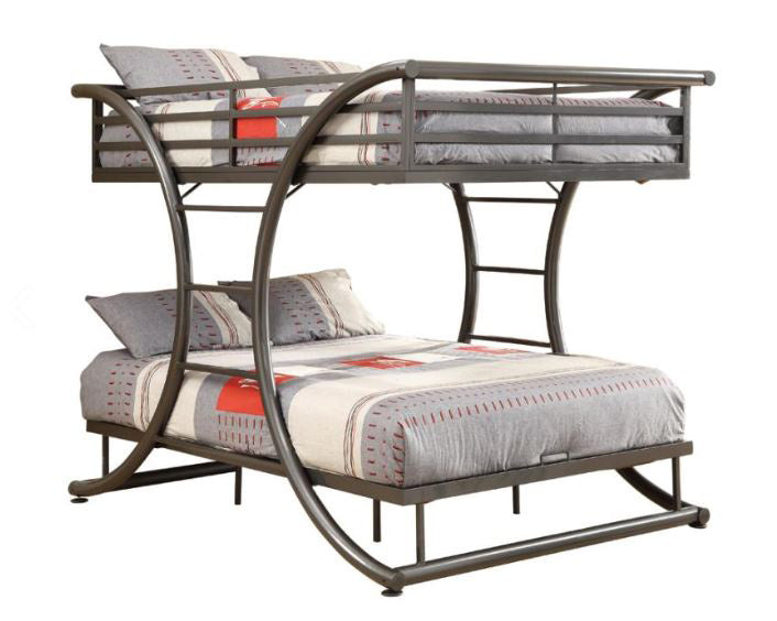 Coaster Furniture - Gunmetal Full over Full Bunk Bed - 460078 - GreatFurnitureDeal