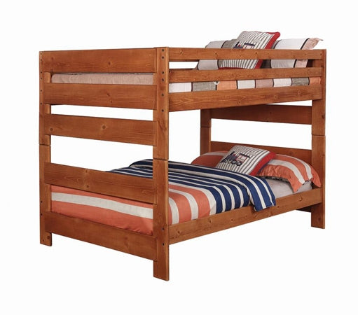 Coaster Furniture - Wrangle Hill Amber Wash Full Over Full Bunk Bed - 460096 - GreatFurnitureDeal