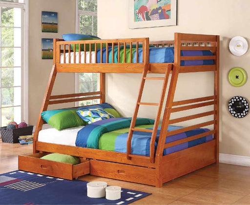 Coaster Furniture - Ashton Honey Twin Over Full Bunk Bed - 460183 - GreatFurnitureDeal