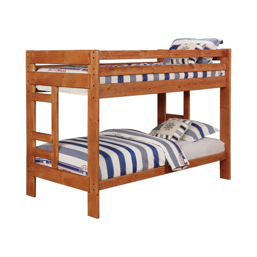 Coaster Furniture - Wrangle Hill Amber Wash Twin Over Twin Bunk Bed - 460243