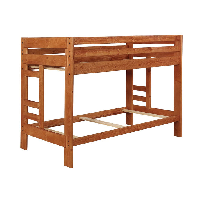 Coaster Furniture - Wrangle Hill Amber Wash Twin Over Twin Bunk Bed - 460243
